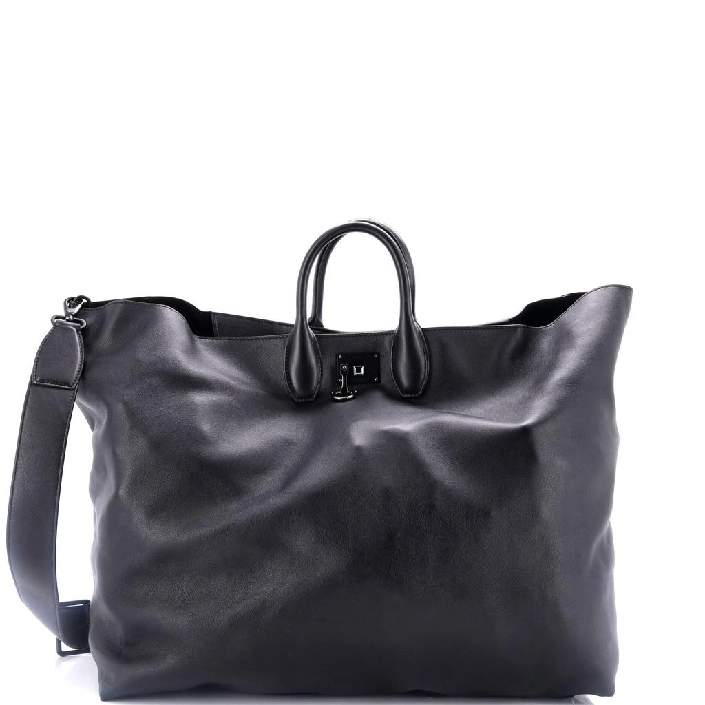 Salvatore Ferragamo Studio Soft Travel Tote Leather Large 1