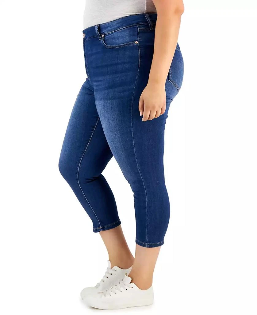 Celebrity Pink Trendy Plus Size Cropped Skinny Jeans 3