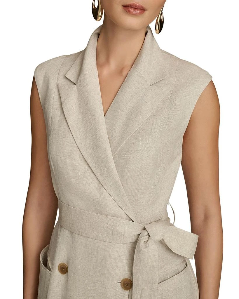 Donna Karan Belted A Line Midi Dress 7