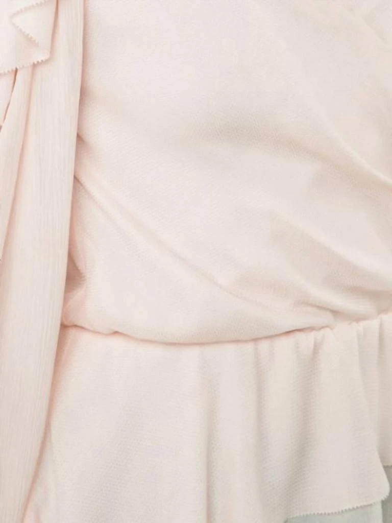 Rachel Zoe Rachel Zoe - Silk Ruffle Blush Off Shoulder Top 3