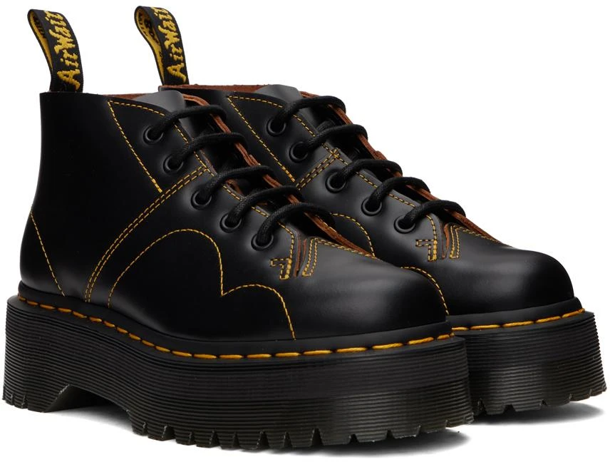 Dr. Martens Black Church Platform Monkey Boots 4