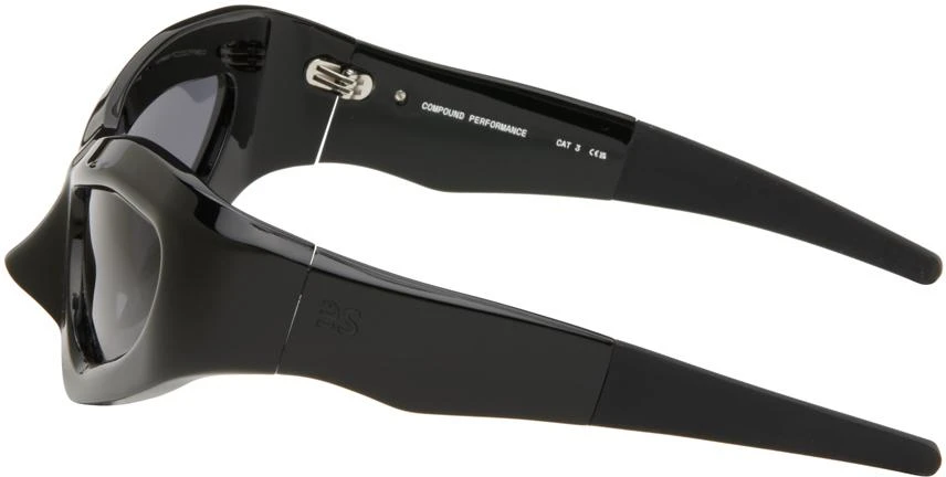 Entire Studios SSENSE Exclusive Black Compound Performance Sunglasses 3