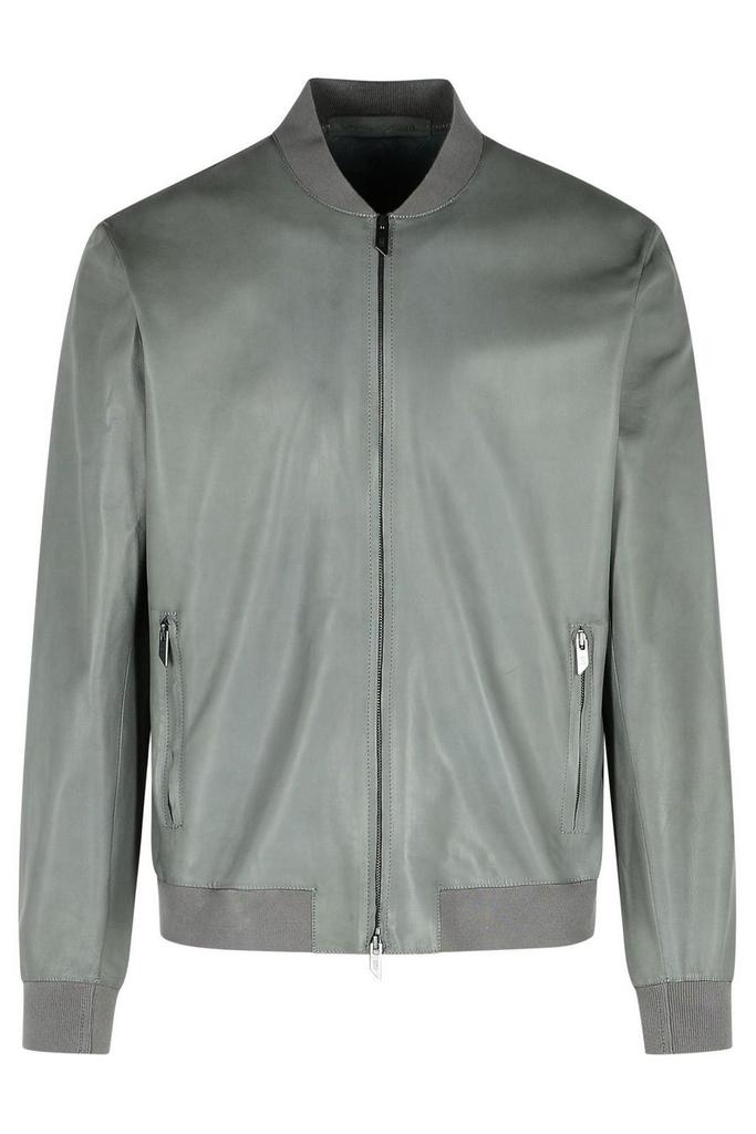 Salvatore Santoro Salvatore Santoro Zip-Up Leather Bomber Jacket