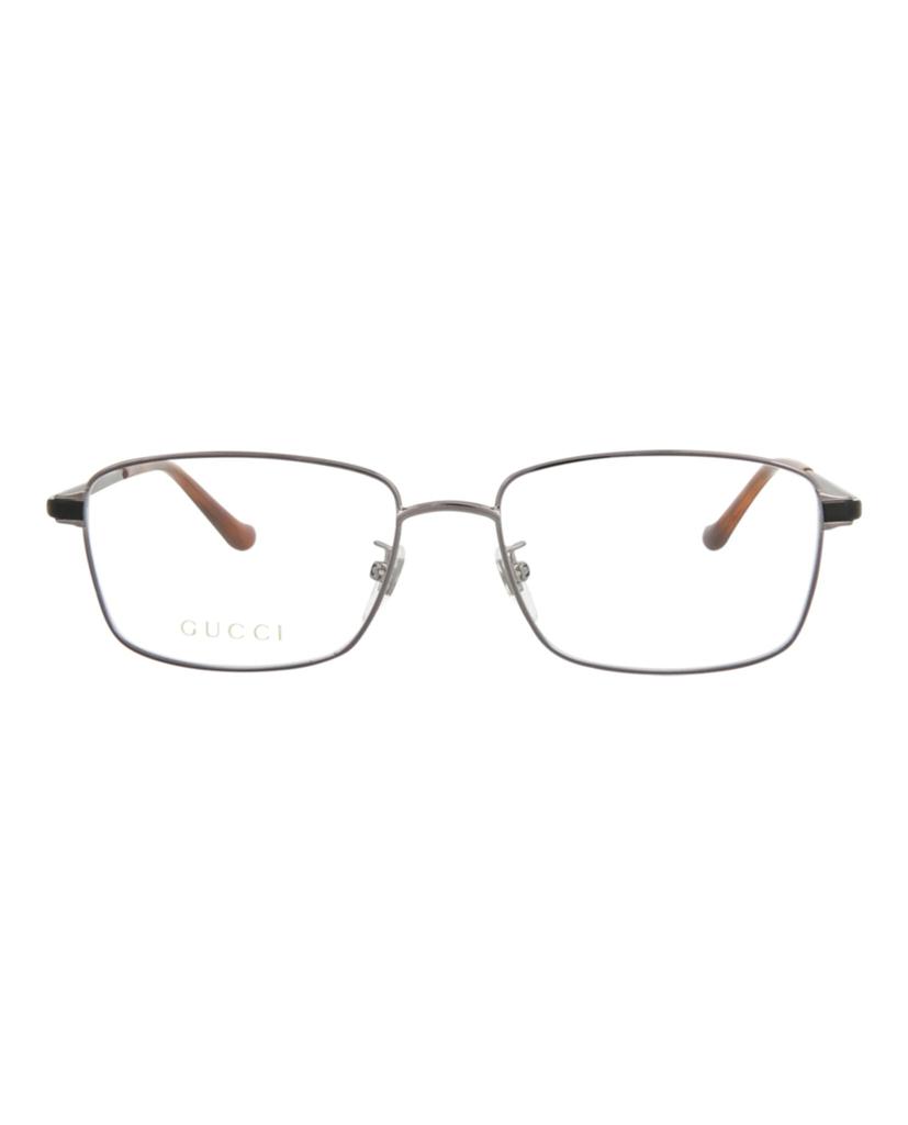 Gucci Square-Frame Metal Optical Frames