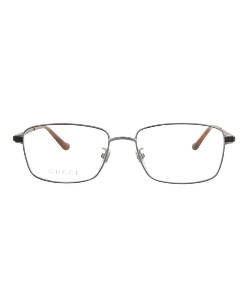 Gucci Square-Frame Metal Optical Frames 1