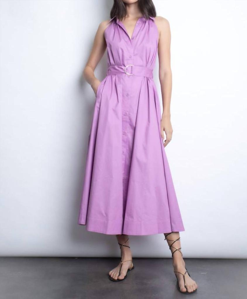 Karina Grimaldi Karina Grimaldi - Trinidad Button-front Midi Dress