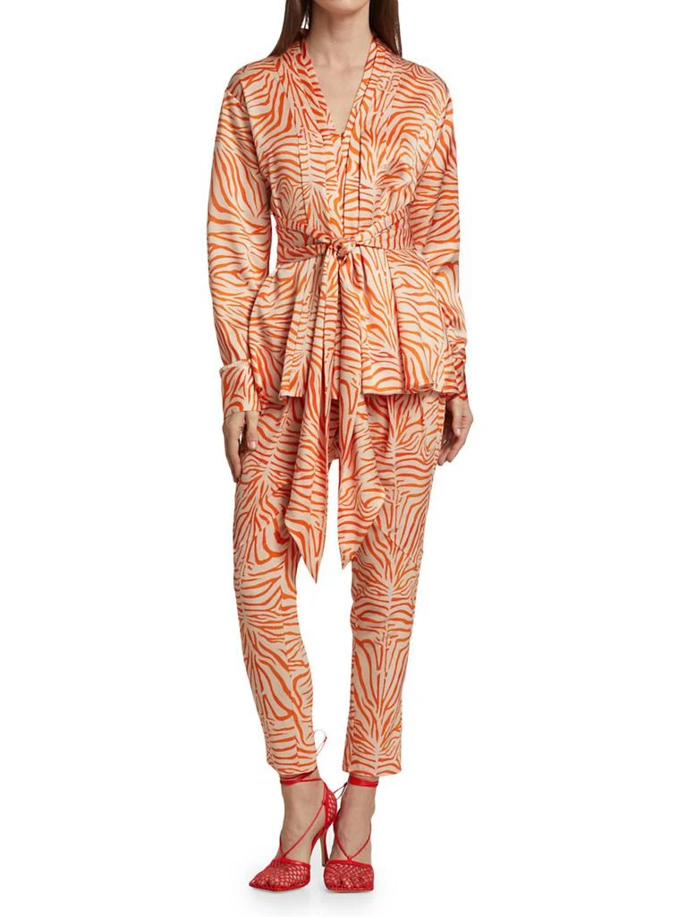 Adriana Iglesias Rodeo Silk Pants 2