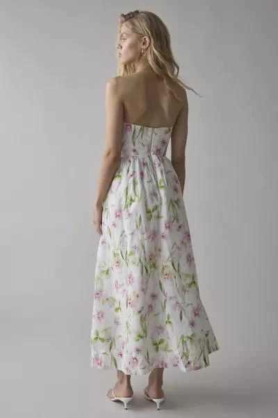 Bardot Bardot Lola Corset Strapless Midi Dress 4