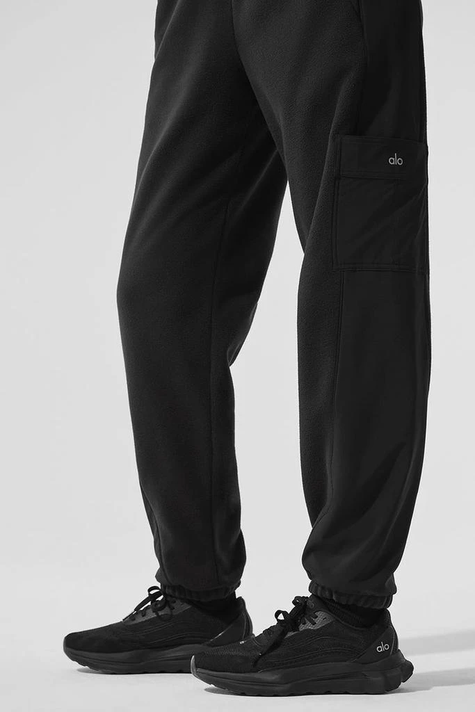 Alo Polar Fleece Wintry Mix Pant - Navy 4