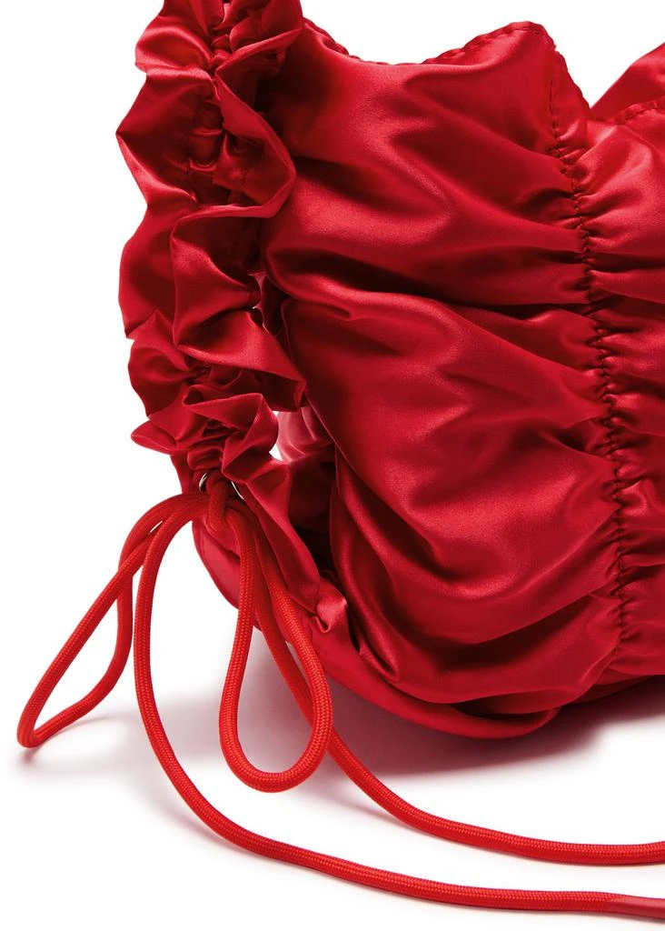 DAMSON MADDER Ruched satin shoulder bag  3