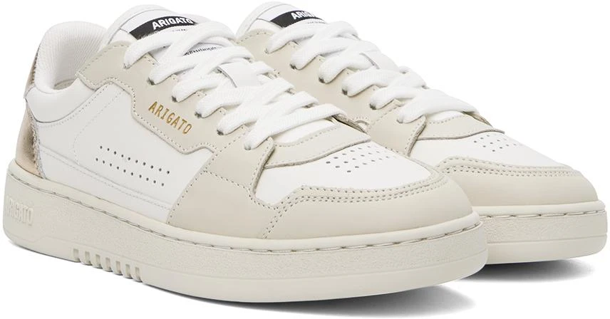 Axel Arigato White & Gold Dice Lo Sneakers 4