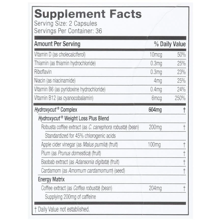 Hydroxycut Original Weight Loss Rapid Release Capsules 3