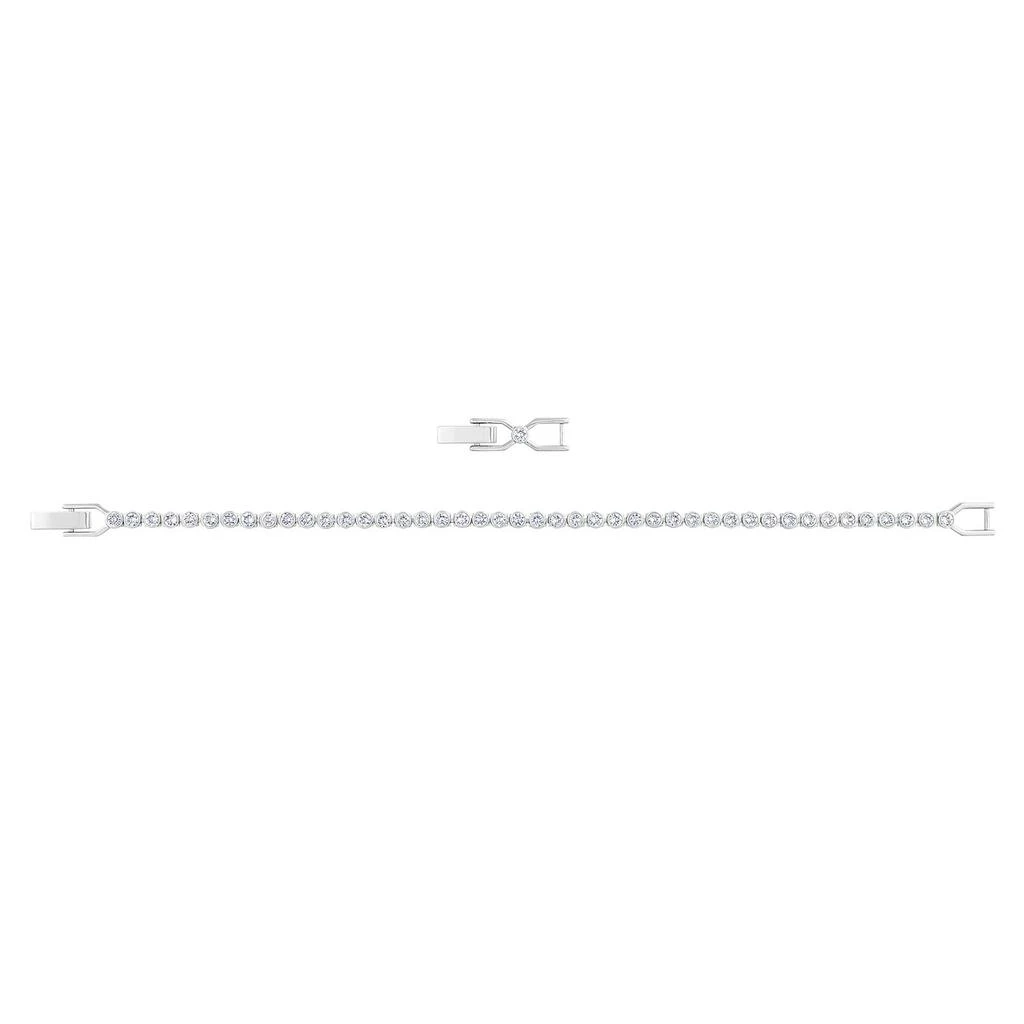 Swarovski Emily tennis bracelet round cut white rhodium plated 8