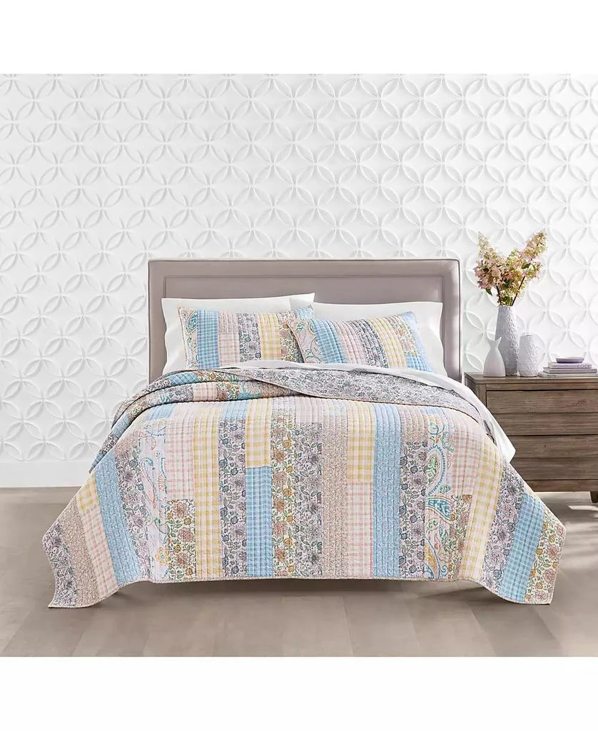 Charter Club LAST ACT! Spring Gingham Patchwork Quilt, Full/Queen, Exclusively at Macy’s 4