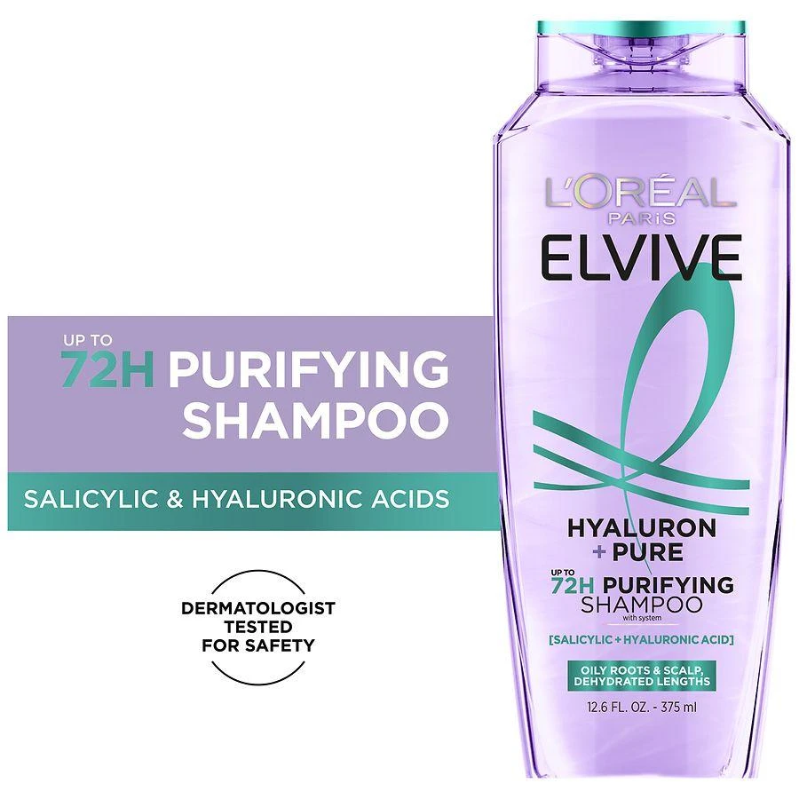 L'Oreal Paris Hyaluron Plus Pure 72H Purifying Shampoo For Oily Hair 3