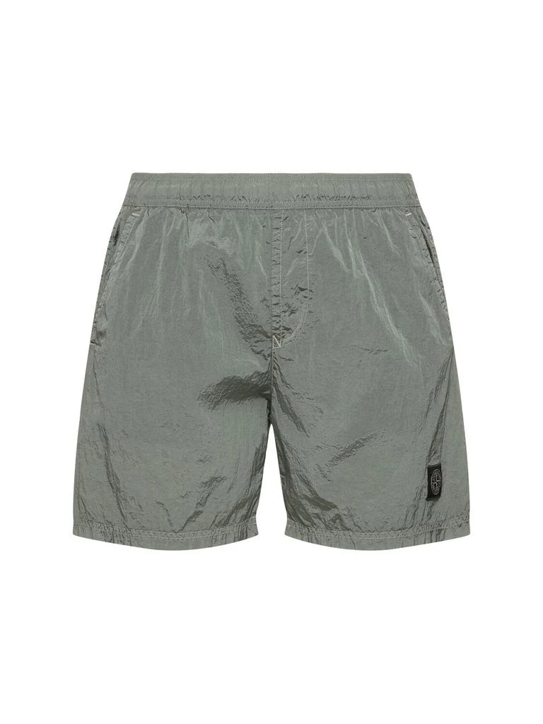 Stone Island Logo Patch Shorts 1