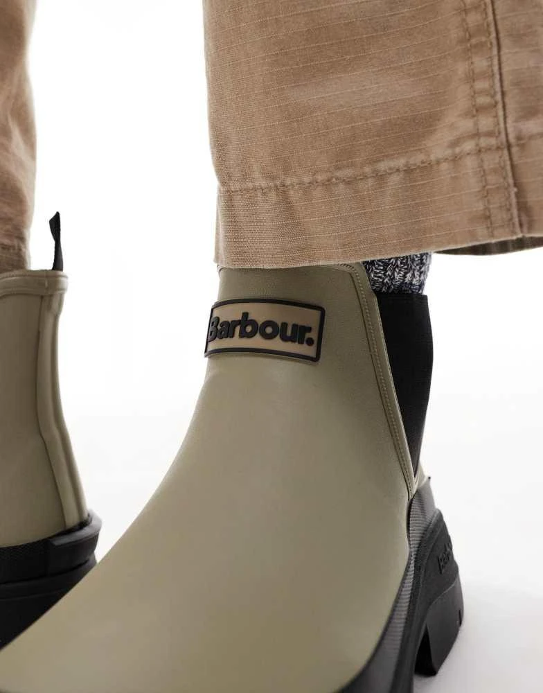 Barbour Barbour Nimbus wellington boots in washed stone 4