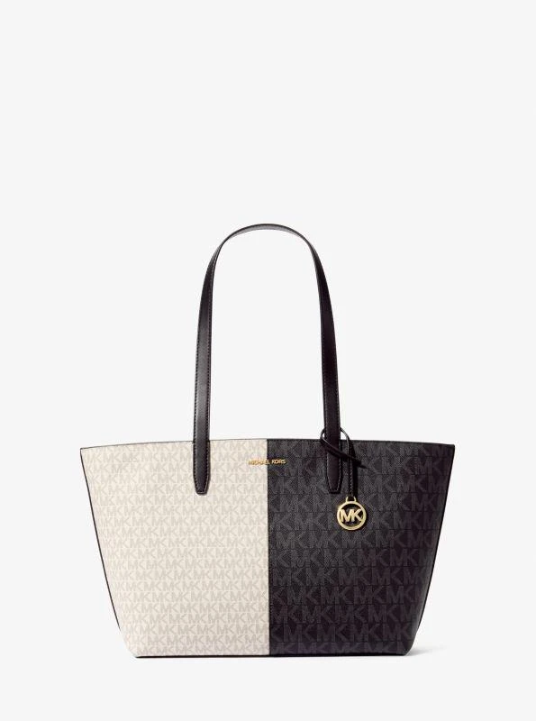 Michael Kors Jet Set Medium Two-Tone Logo Tote Bag 1