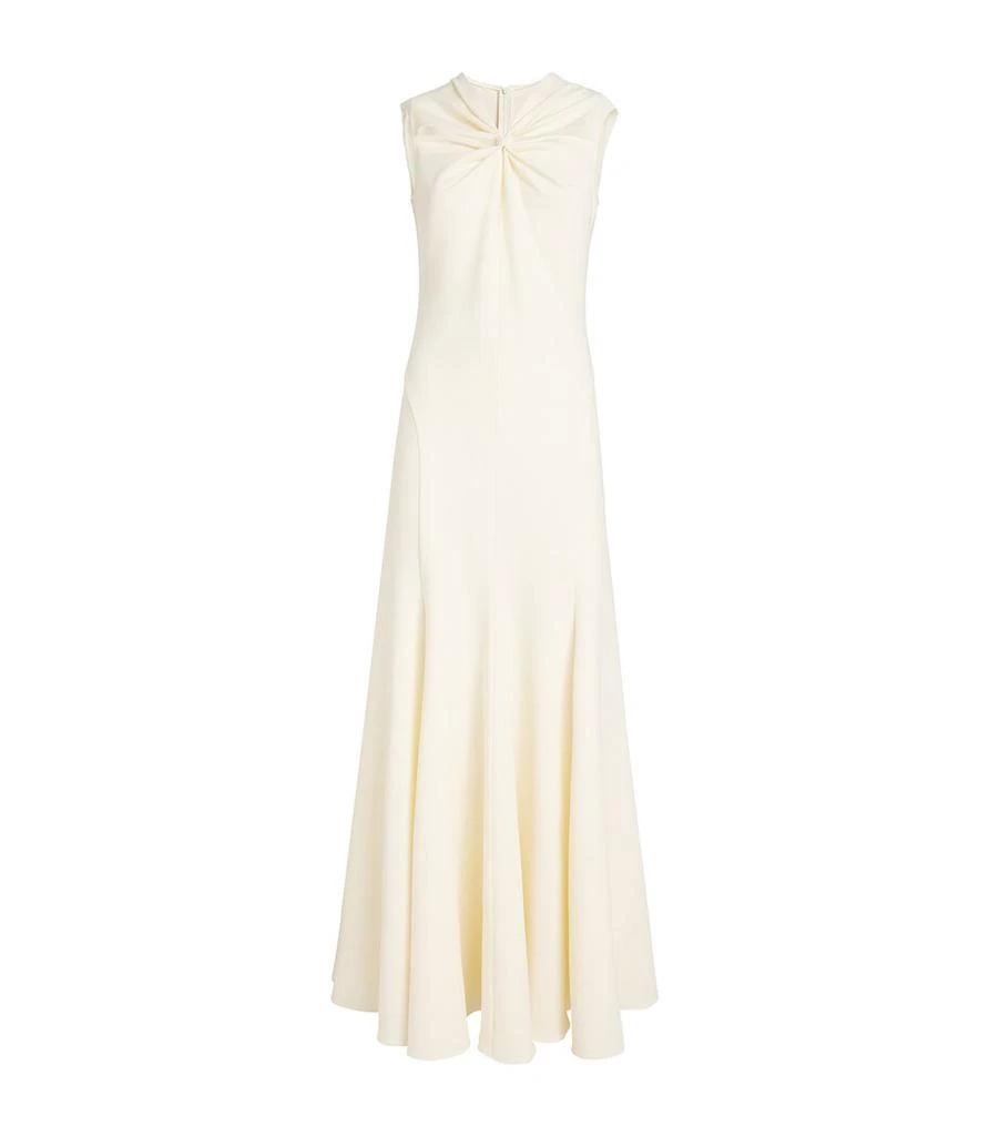 anna october snowdrop asymmetric cotton-blend maxi dress Snowdrop dress XS / Ivory main image 0