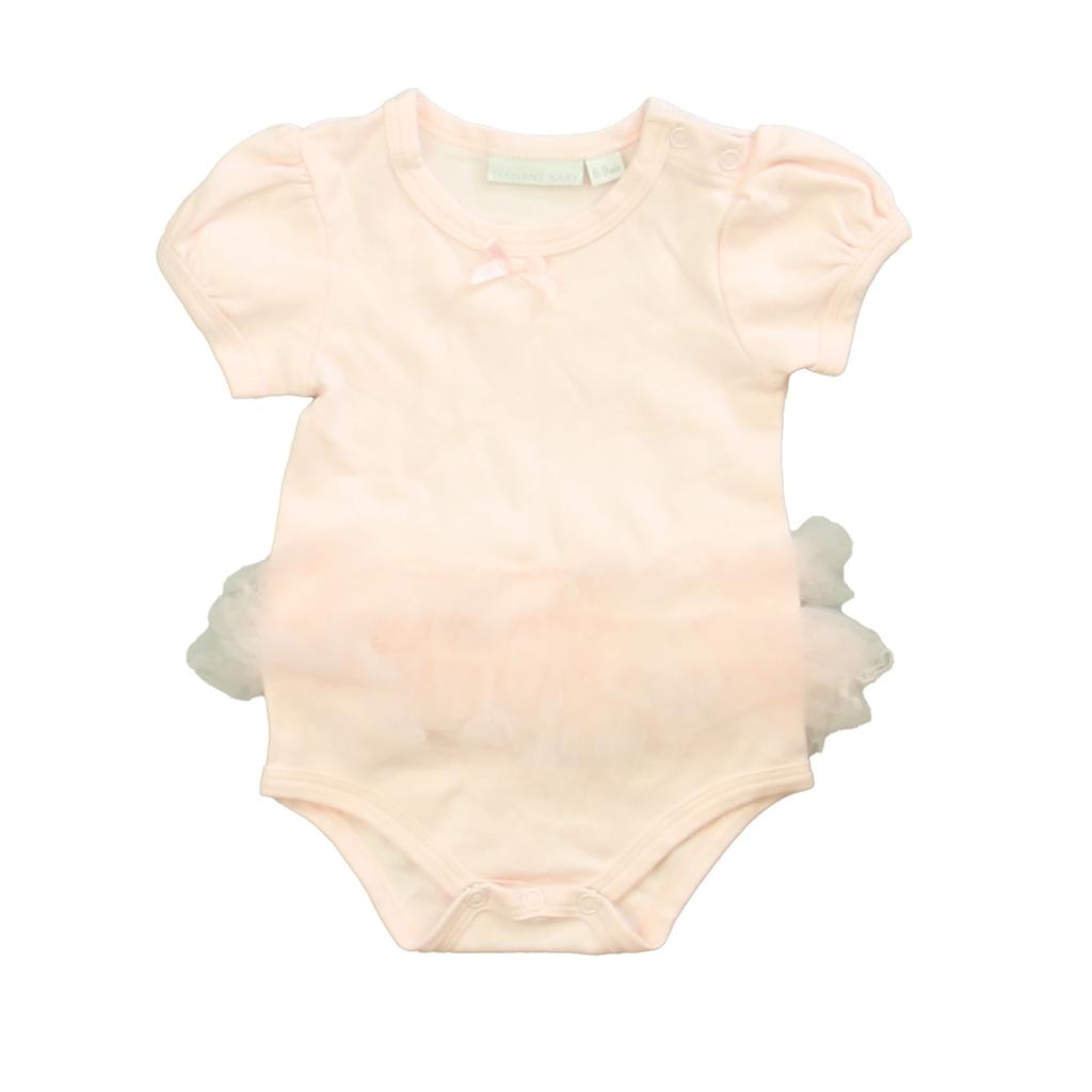 Elegant Baby Girls Pink Onesie