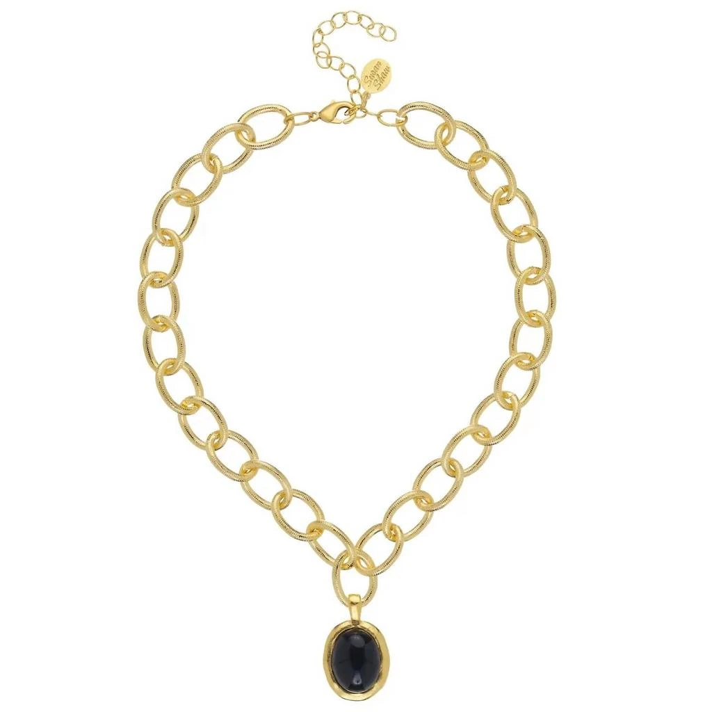 Susan Shaw Susan Shaw - Women
s Cabochon Loop Chain Necklace