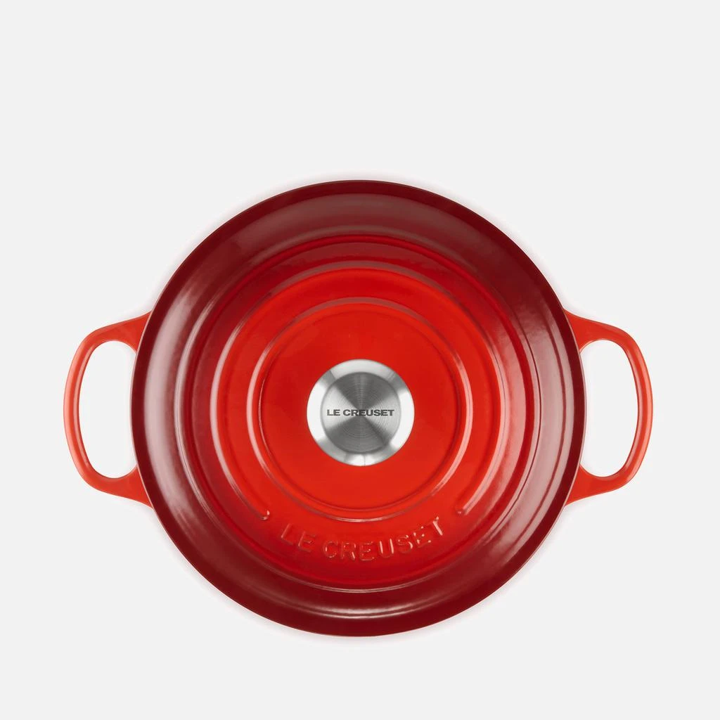 Le Creuset Signature Cast Iron Round Casserole - 24cm - Bamboo Green 6