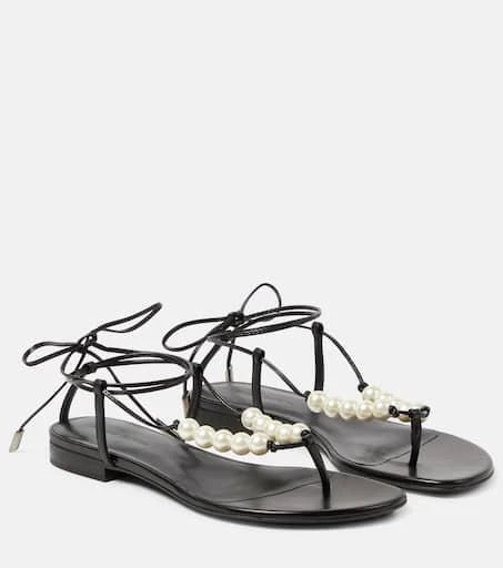 Magda Butrym Faux pearl leather sandals 1