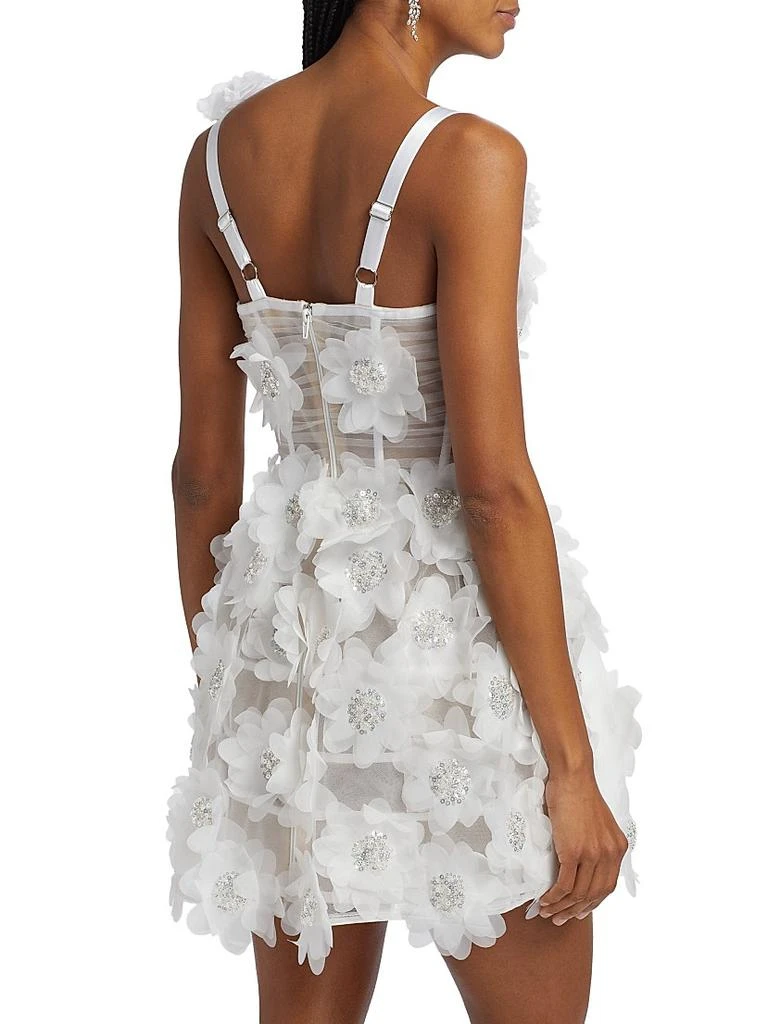 BRONX AND BANCO Rosalie Floral Applique Minidress 5