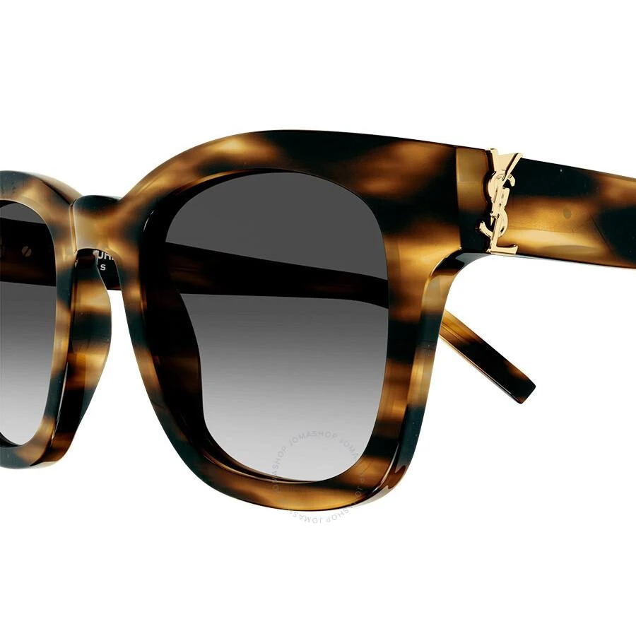 Yves Saint Laurent Grey Gradient Square Unisex Sunglasses SL M124 003 49 3