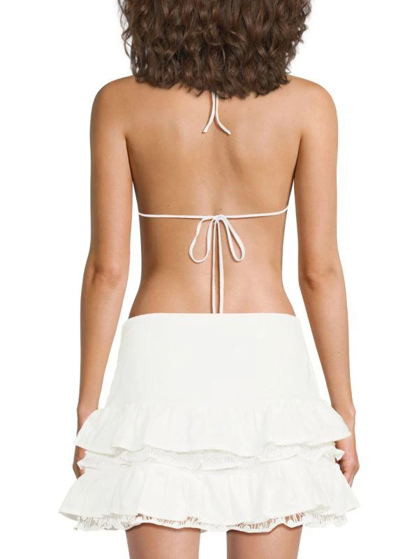 Peixoto Lexi Solid Halterneck Bikini Top 2