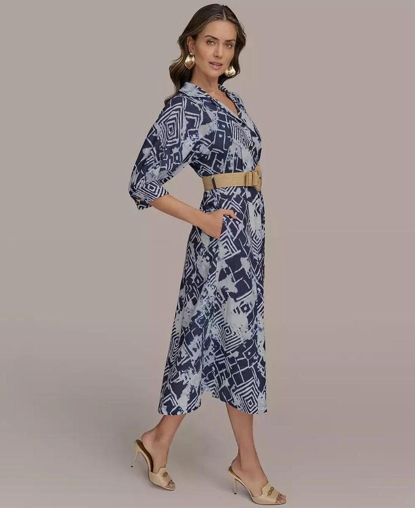 Donna Karan Women's Belted Midi Shirt Dress 2