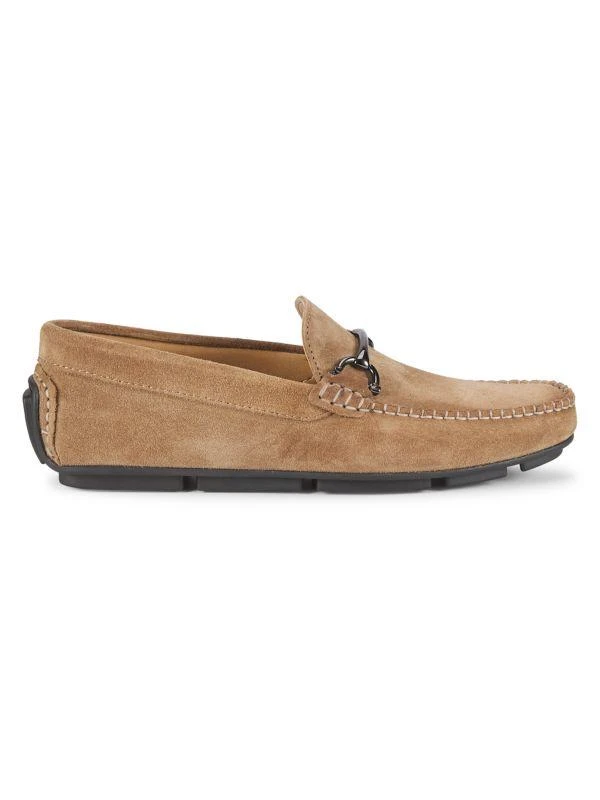 Bruno Magli Parker Taupe Suede Slip-On Loafers Amazon.com | Bruno Magli - Men main image 3