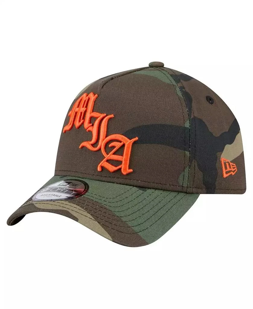 New Era Men's Camo Miami Dolphins Mystic Camo A-Frame 9FORTY Adjustable Hat 1