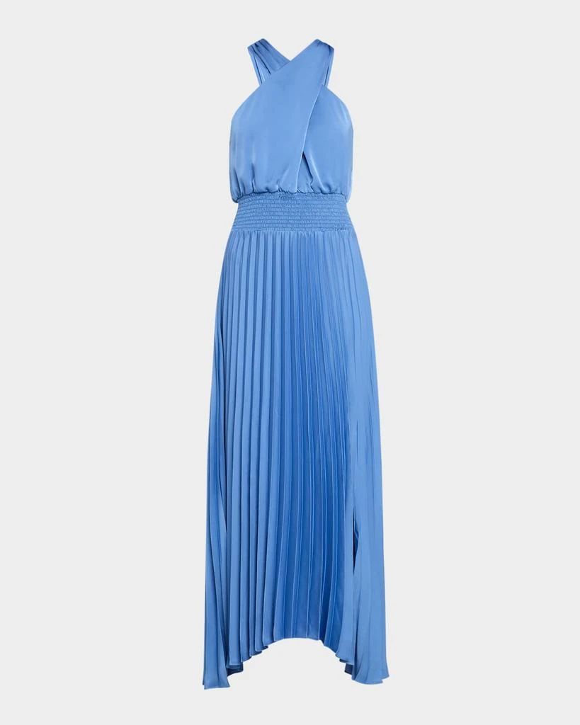 Ramy Brook Women's Arina Pleated Maxi Dress - Blue - Maxi Dresses Ramy Brook Women's Arina Pleated Maxi Dress - Blue - Maxi Dresses