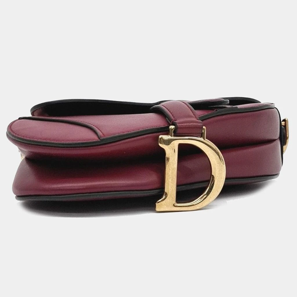 Dior Dior Red Leather Mini Saddle Bag 5