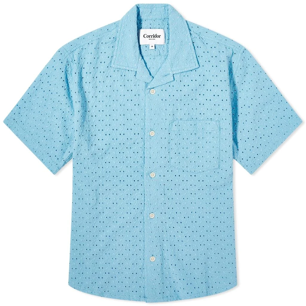 Corridor Corridor Floral Eyelet Vacation Shirt 1