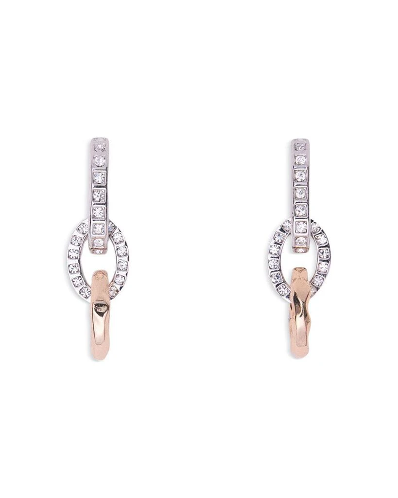 Maje Rhinestone Link Drop Earrings 1