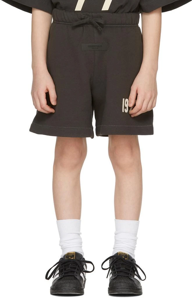 Essentials Kids Black Fleece '1977' Shorts 2