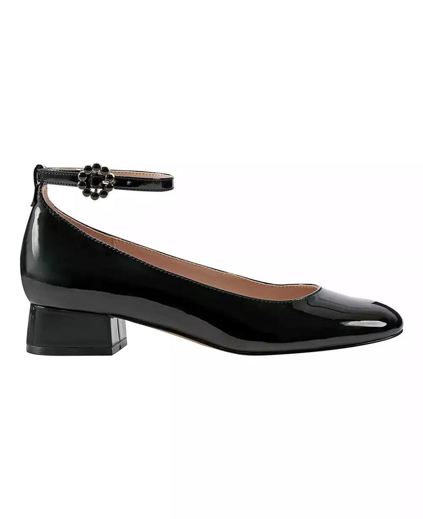 Bandolino Women's Lexy Ankle Strap Low Block Heel Pumps