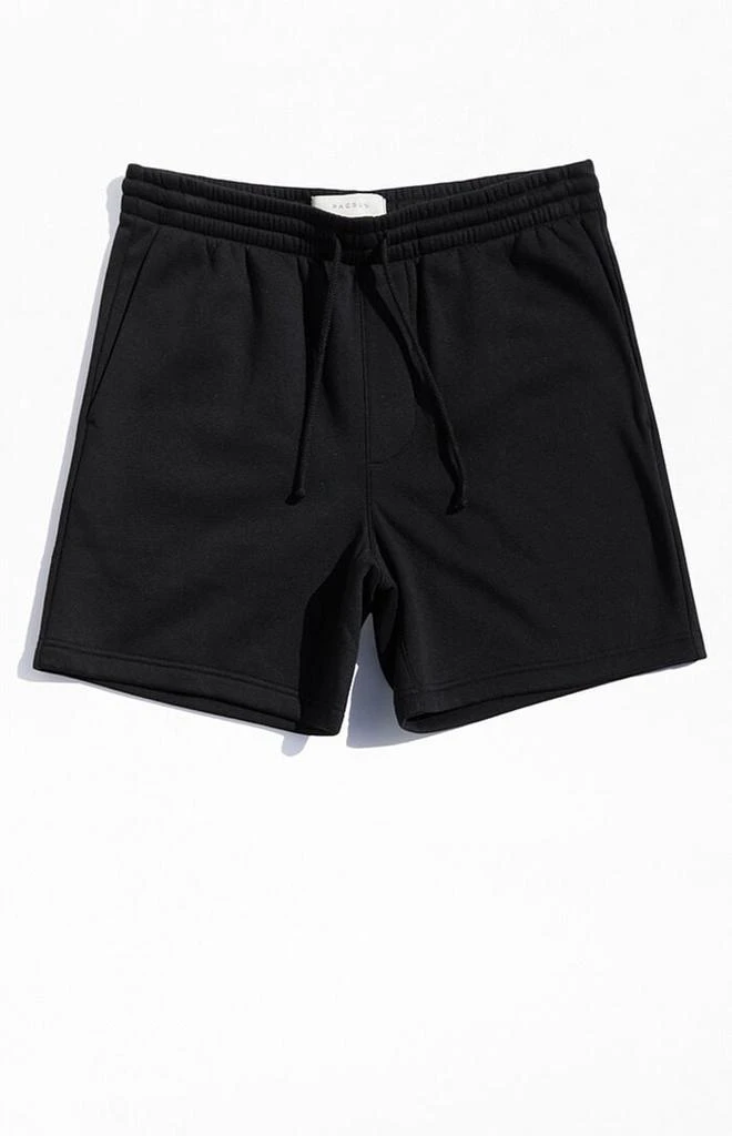 PacSun Fleece Black Sweat Shorts 1