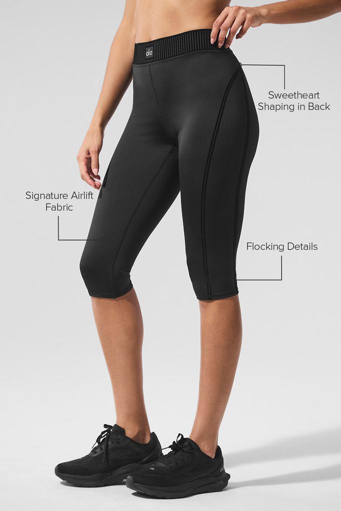 Alo Airlift High-Waist Line Up Capri - Navy