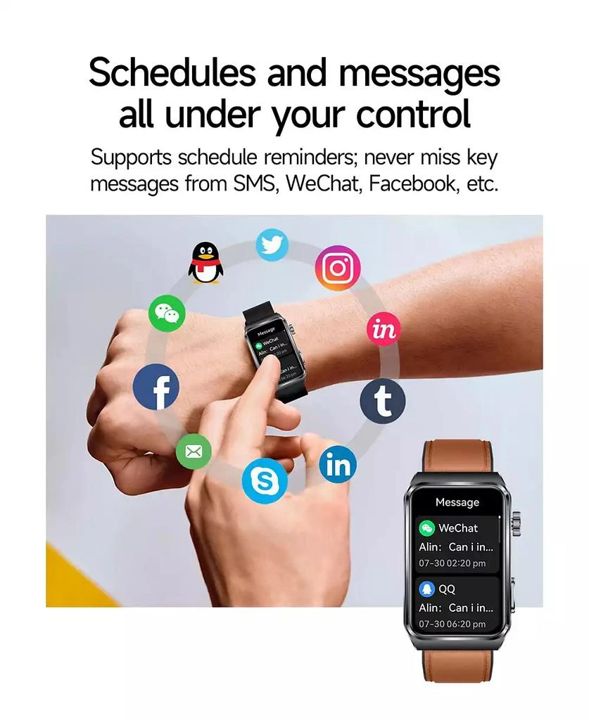 RUXING Smart Advanced Outdoor Health Smart Bracelet with Flashlight and Continuous Monitoring -Pink 5