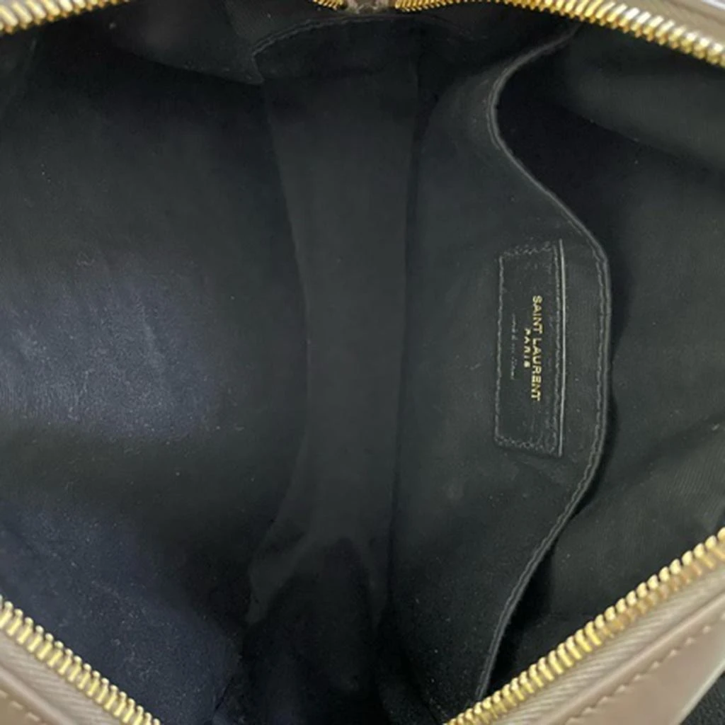 Yves Saint Laurent Lou Camera Shoulder Bag in Beige Calfskin Leather 5