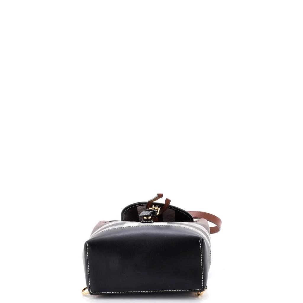 Burberry Flap Backpack House Check Coated Canvas Micro 4