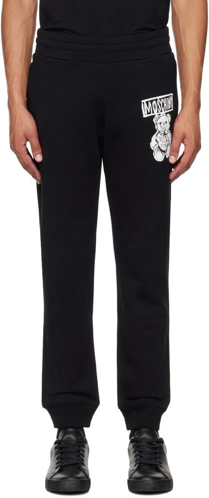 Moschino Black Teddy Bear Sweatpants 1
