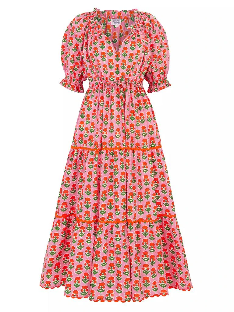 Pink City Prints Marigold Buta Calypso Dress 1