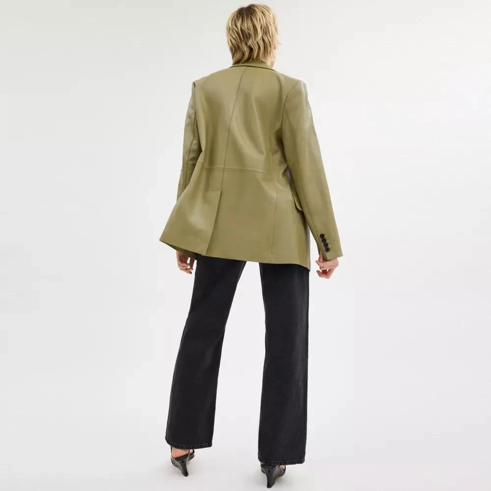 Coach Leather Blazer 4