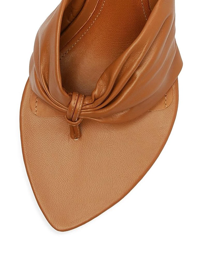 Schutz Lori 75MM Gathered Leather Sandals 6