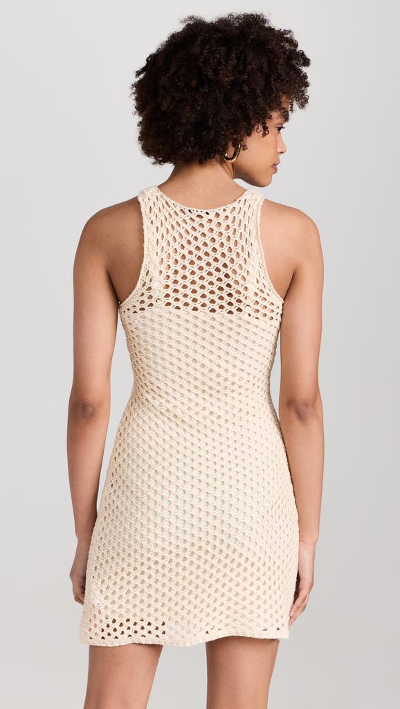 MINKPINK Balmy Crochet Knit Mini Dress