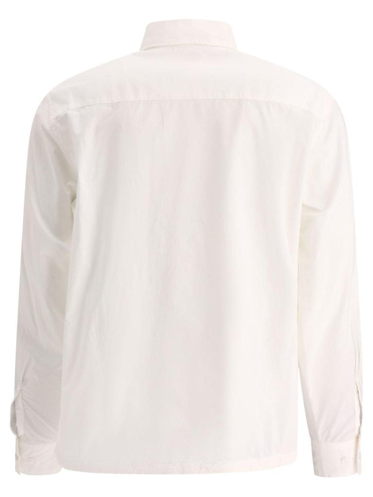 C.P. Company Logo Embroidered Buttoned Poplin Overshirt